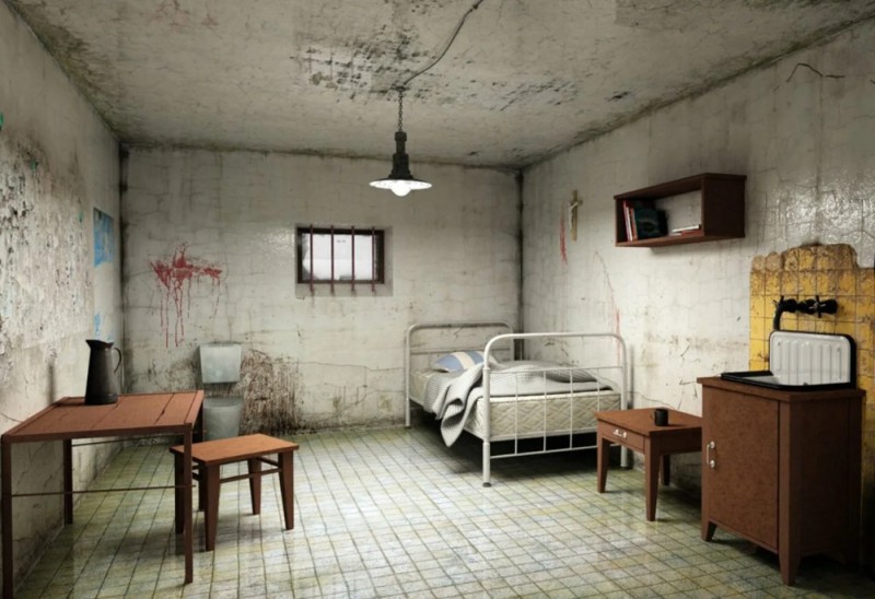 Create meme: mental hospital background, alcatraz prison, background of the mental hospital