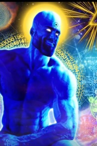 Create meme: Dr. Manhattan, the guardians movie is Dr. Manhattan