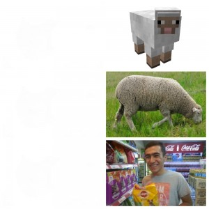 Create meme: lamb, RAM, koyun resmi