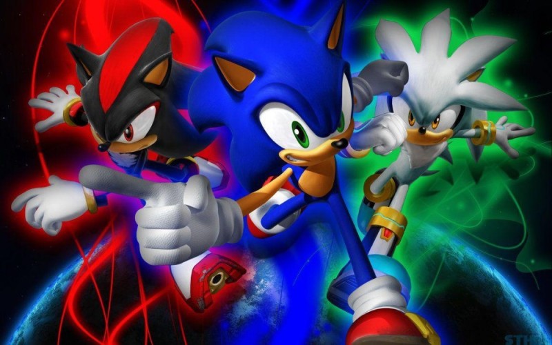 Create meme: shadow and sonic and silver, hedgehog shadow and sonic, sonic 