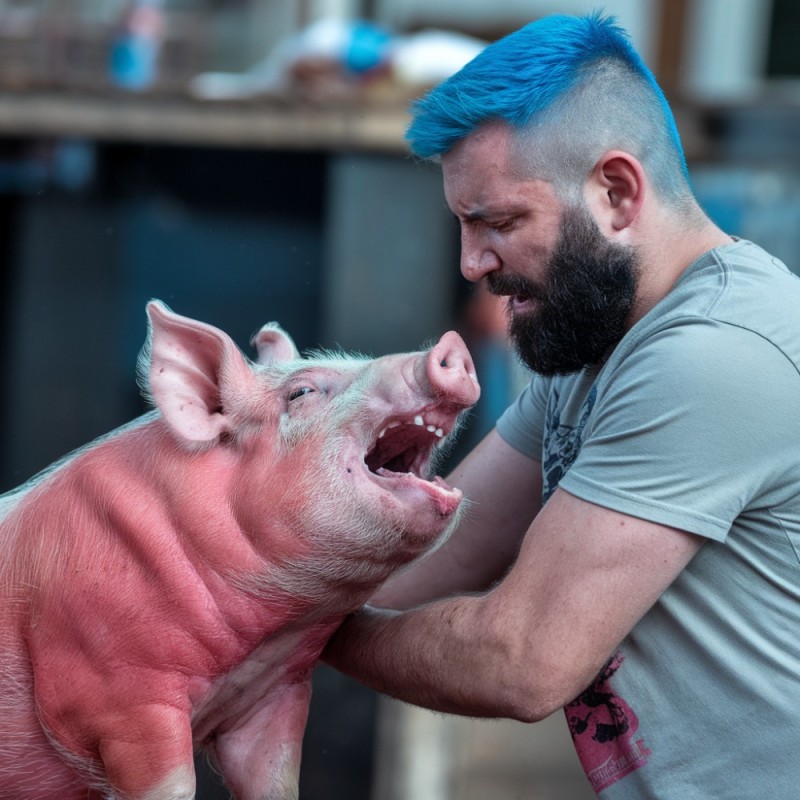 Create meme: pigs, fat dirty pig, boar 