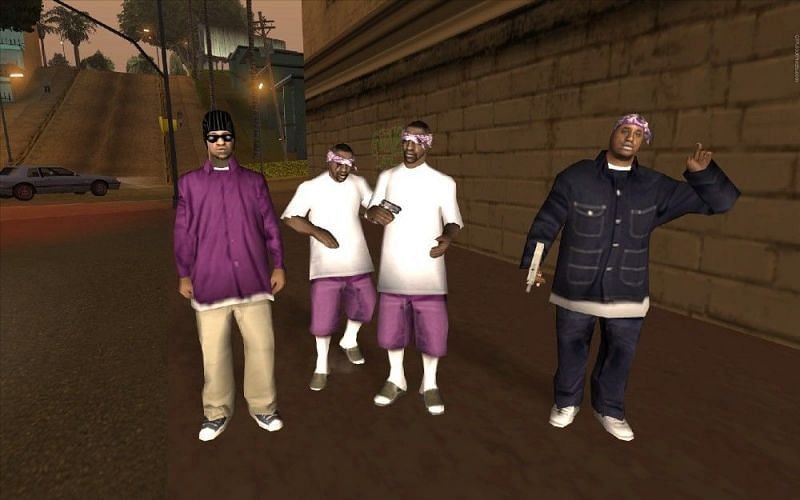 Create meme: GTA San Andreas Ballas, the gang from GTA San Andreas, gta san andreas gangs