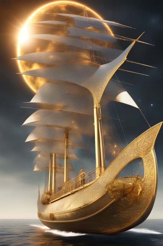 Create meme: sailboat ship , the golden ship, sailing ship