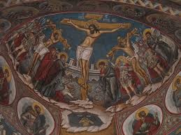 Create meme: the fresco in the Cathedral of Bulgaria, mural, the frescoes of Rila monastery