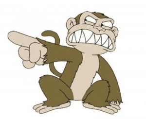 Create meme: Monkey from futurama