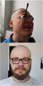 Create meme: michael from vsauce, male, bald bespectacled