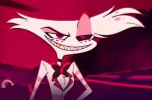 Create meme: hazbin hotel angel, angel dust hazbin hotel, the hotel hasbeen