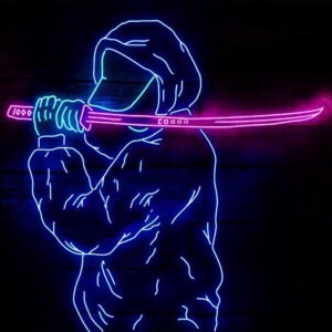 Create meme: neon, neon, neon ava samurai