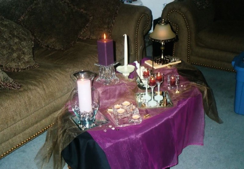 Create meme: items on the table, wiccan altar, romantic table