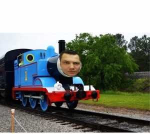 Create meme: locomotive Thomas
