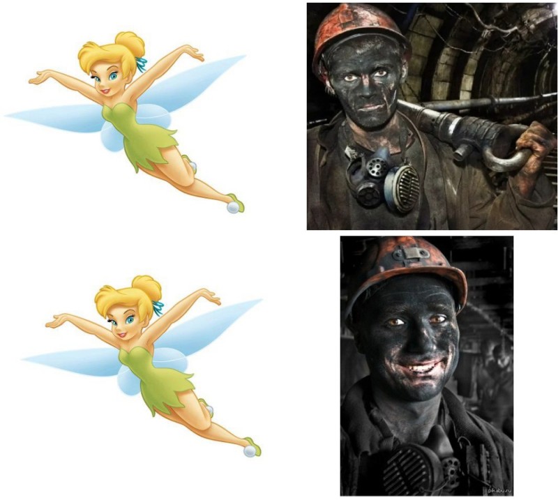 Create meme: miner meme, miner joke, fairy Dinh Dinh