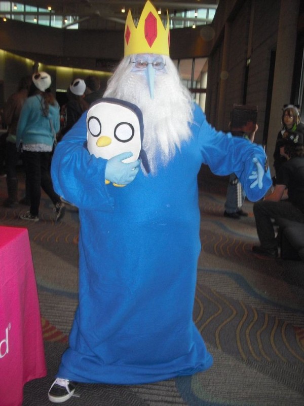 Create meme: adventure time ice king cosplay, snow king cosplay, ice king cosplay