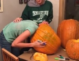 Create meme: pumpkin, pumpkin on the head, pumpkin