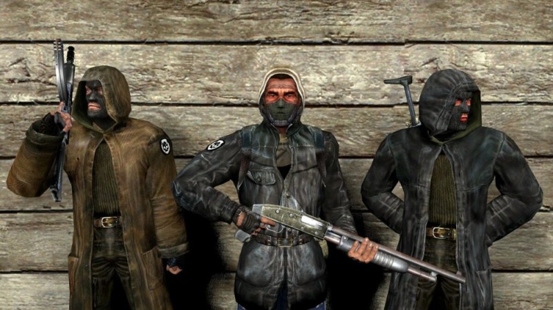 Create meme: Stalker bandits, Stalker gang bandits, The leather cloak of the bandit stalker