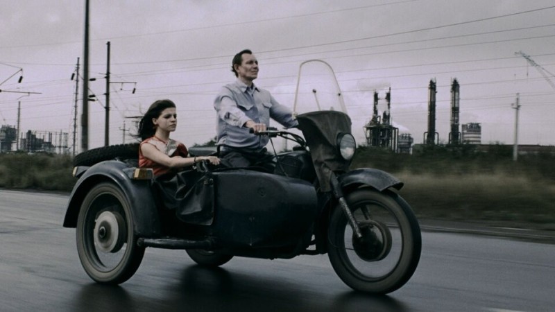 Create meme: Cargo 200 film, retro motorcycle, motorcycle with sidecar of the USSR