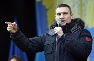 Create meme: Klitschko on the Maidan