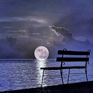 Создать мем: прекрасная ночь, закат рисунок луна, закат