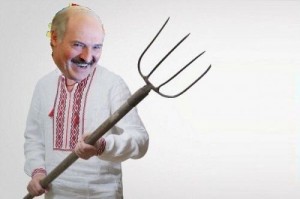 Create meme: Alexander Lukashenko, Lyashko with a pitchfork, Oleg Lyashko with a pitchfork