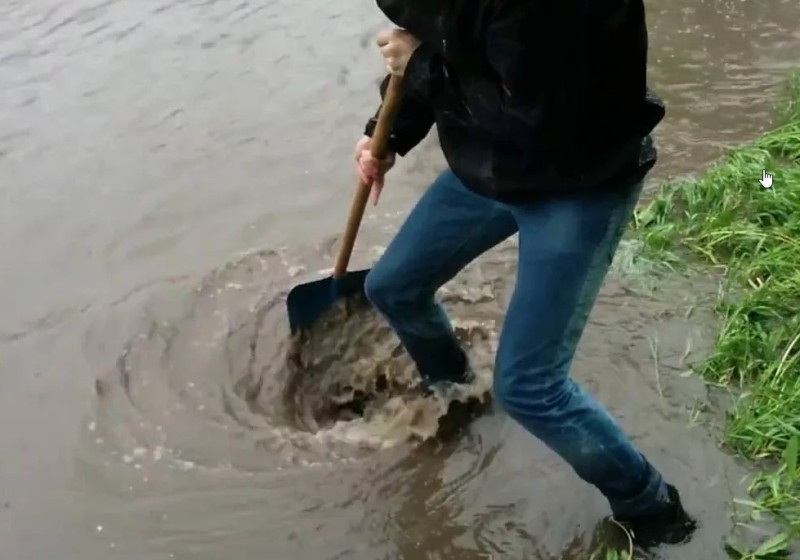 Create meme: rains, shoes , sinkholes in the river