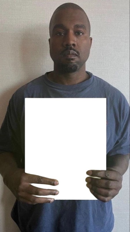 Create meme: Kanye West meme, Kanye West with a piece of paper, Kanye West holds a piece of paper