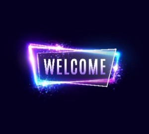 Создать мем: welcome, welcome banner, добро пожаловать неон