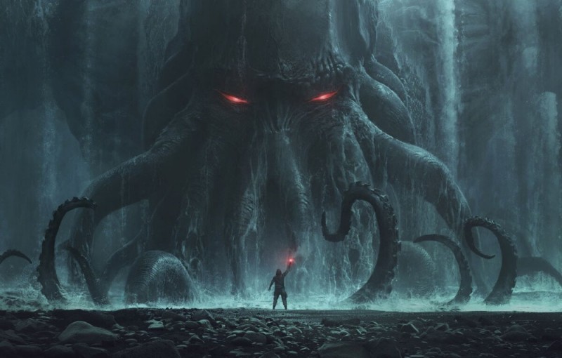 Create meme: Cthulhu Lovecraft, lovecraft the call of cthulhu, Lovecraft's Cthulhu