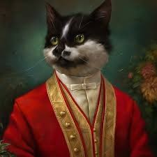 Create meme: cats of the Hermitage, cat, cat