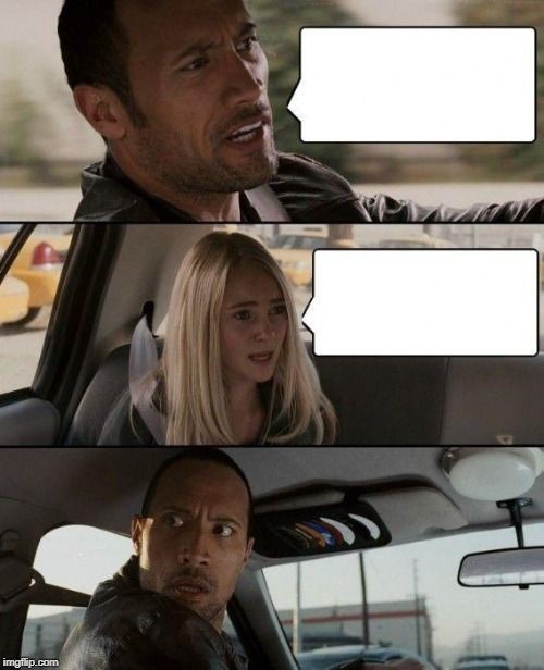 Create meme: meme dwayne johnson meme in the car, memes with Dwayne Johnson in the car, screenshot 