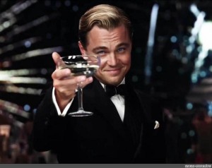 Create meme: DiCaprio Gatsby, the great Gatsby Leonardo DiCaprio, Leonardo DiCaprio with a glass of