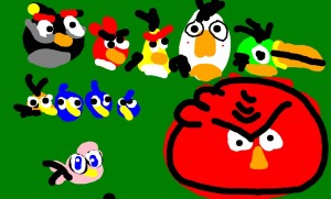 Create meme: angry birds