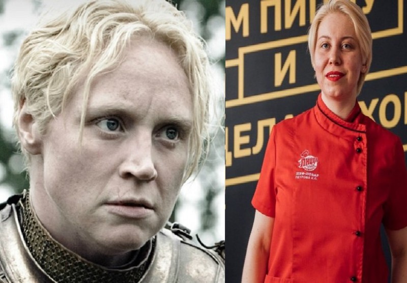 Create meme: Gwendoline Christie, game of thrones , Gwendoline Christie Brienne