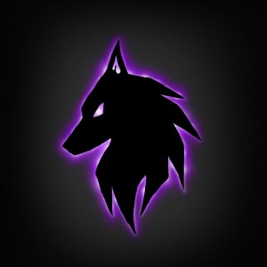 Create meme: wolf emblem, neon wolf, purple wolf