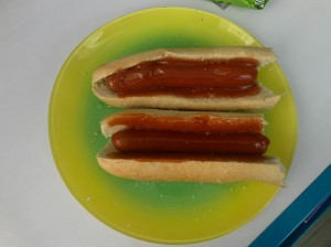 Create meme: homemade hot dog, hot dog, sausage