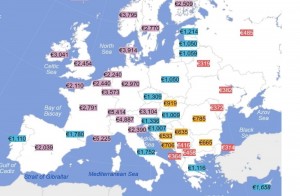 Создать мем: европа, европейские страны, зарплаты в европе