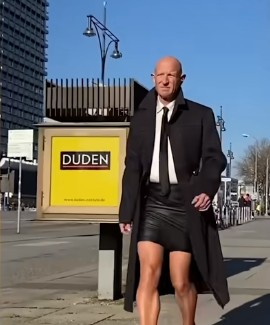 Create meme: a man in a skirt, man clothes, a man in heels