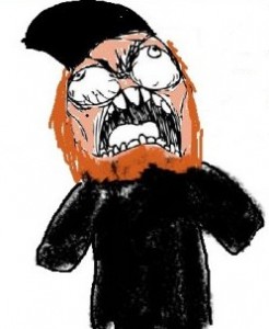 Create meme: OKS damned, people, evil trollface