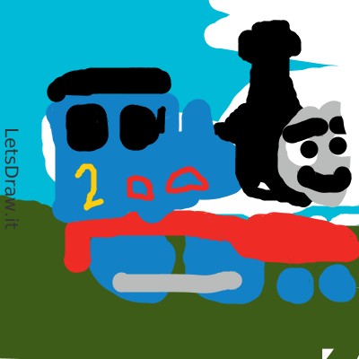 Create meme: Thomas the steam locomotive, cartoons about a steam train, train 