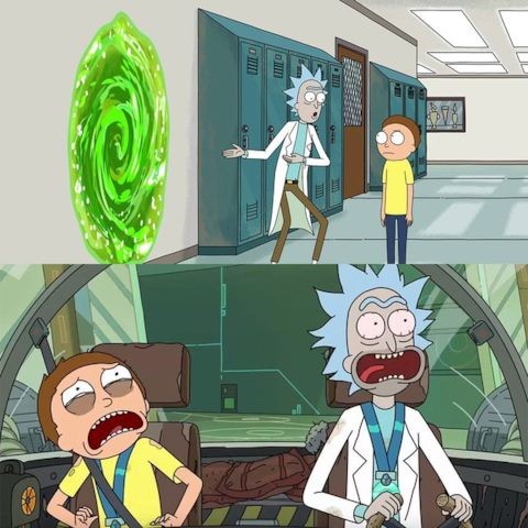 Create meme: Rick and Morty Rick, meme rick and morty, Morty adventure for 20 minutes