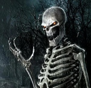 Создать мем: скелет крутой, skeleton, страшный скелет