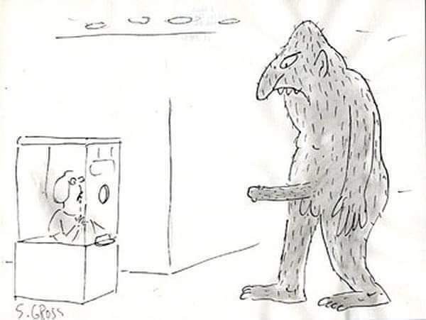 Create meme: Bigfoot cartoon, Vyacheslav Shilov is a cartoonist, Shilov cartoons