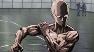 Создать мем: Ванпанчмен, аниме ванпанчмен, one punch man workout фото