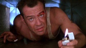Create meme: Bruce Willis die hard 1, John McClane die hard, die hard