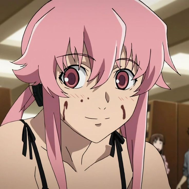 Create meme: yuna gasai, Yuno Gasai moments from anime, diary of the future