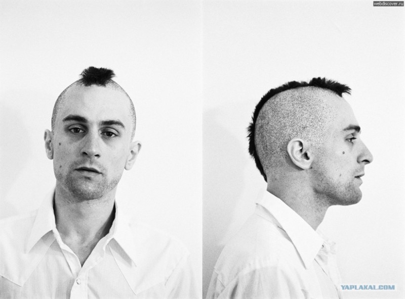 Create meme: travis bickle, Taxi driver Robert De Niro Mohawk, robert de niro taxi driver