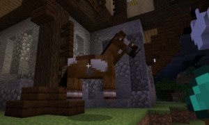 Create meme: mods for minecraft, horse minecraft, minecraft