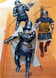 Создать мем: доспех пехотинца 15 века, средневековый рыцарь, шотландские рыцари ангус макбрайд