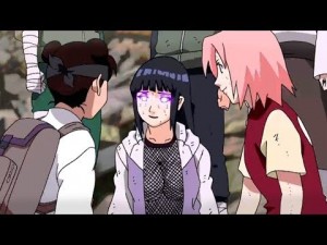 Create meme: Sakura heals hinata after, hinata Payne, Sakura heals hinata