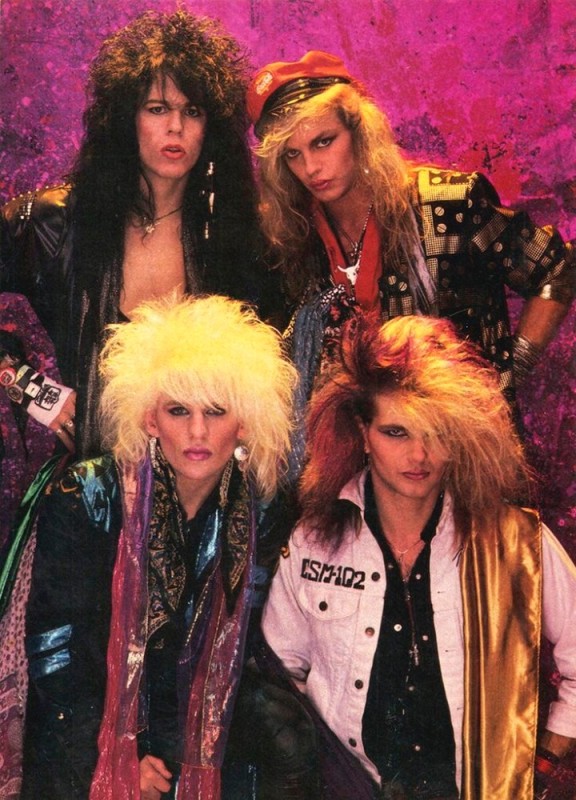 Создать мем: qodes группа poison, poison band 1986, глэм группы 80-х