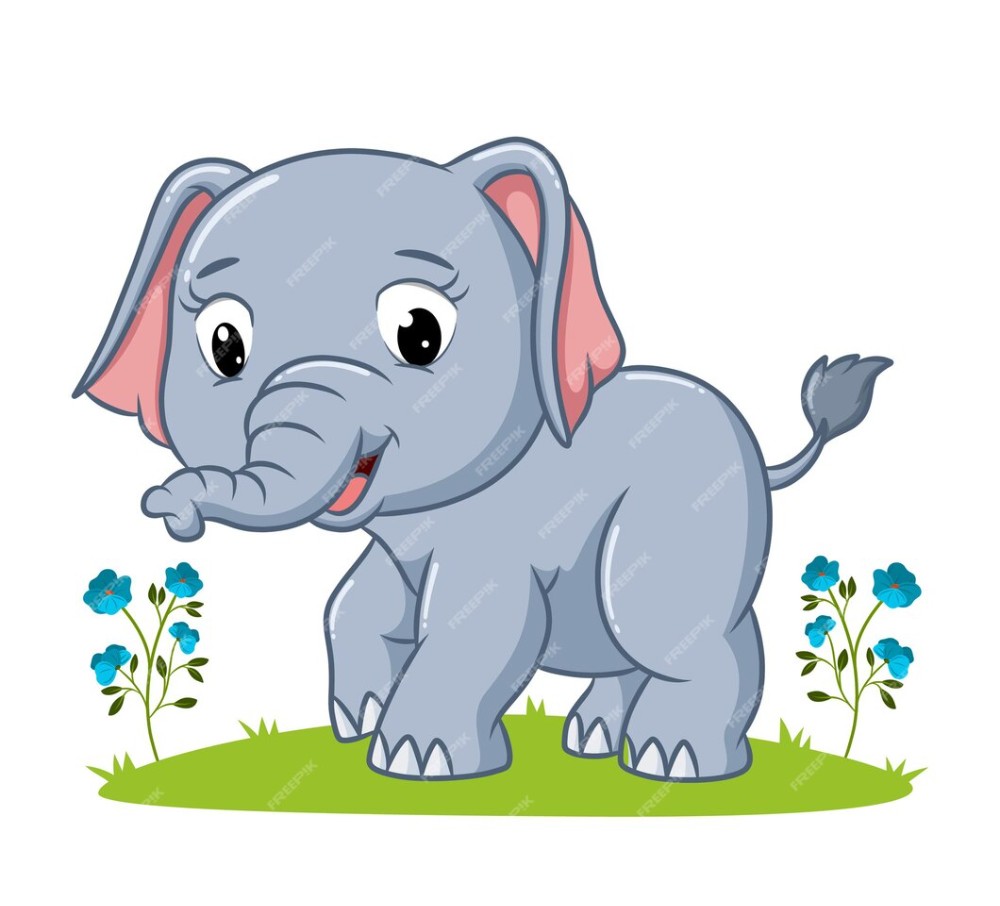 Create meme: elephant for children, cartoon elephant, The elephant is sitting