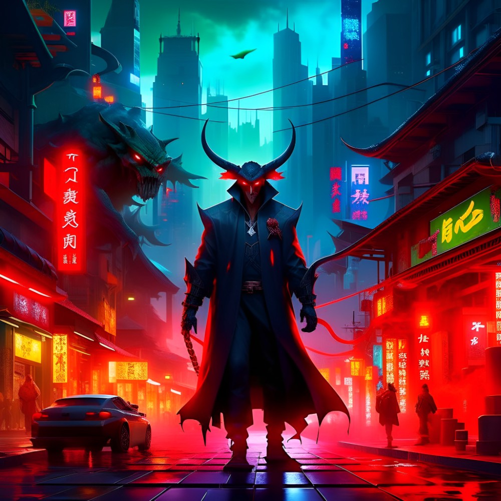 Cyberpunk 2077 Samurai РЅРµРѕРЅ